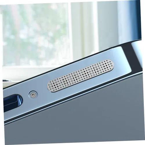 Vista 6 de DOITOOL Paquete de 24 calcomanías protectoras de polvo para altavoz de teléfono, accesorios de teléfono, redes de malla para serie 12/13