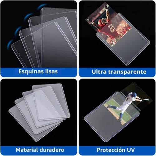 Vista 3 de 200 fundas para tarjetas de plástico duro, 3" × 4" rígido titular