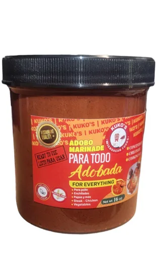 Vista 3 de Chipotle Adobo Marinade salsa de cocina pasta de chile comercial usado carne de pollo Vegano (marrón, Adobada Adobo Marinade)