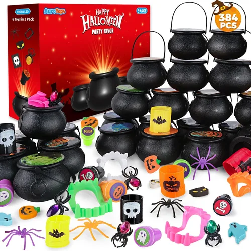Vista 9 de Recuerdos de fiesta de Halloween para niños, paquete de 24 juguetes