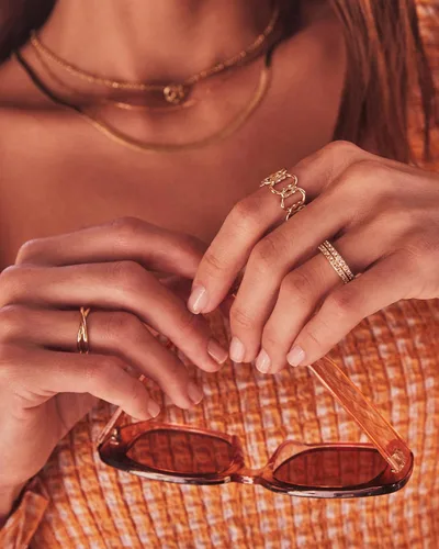 Vista 5 de Kendra Scott Livy - Juego de 3 anillos