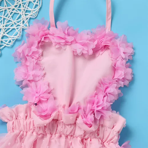 Vista 41 de Traje de bebé niña primer cumpleaños traje de encaje tul mameluco princesa tutú vestido de un año cumpleaños pastel Smash fotografía ropa