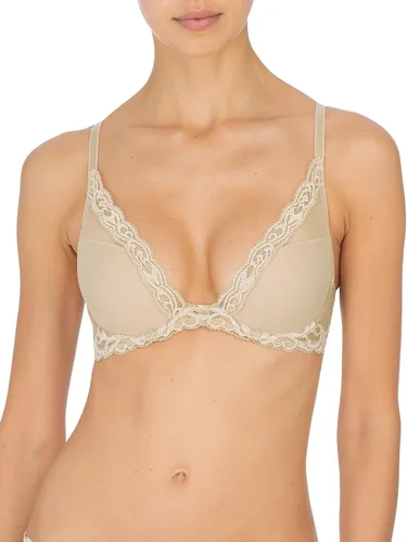 Vista 58 de Natori - Sujetador de encaje para mujer con inmersión, diseño de plumas Cafe