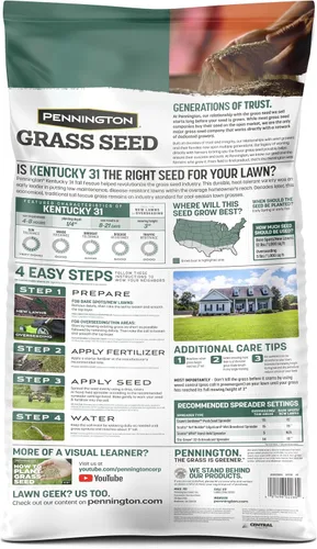 Vista 11 de Pennington Kentucky 31 Festuca - Semillas de hierba de 20 libras de altura