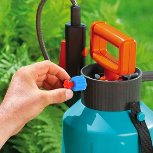 Vista 2 de Válvula de alivio de presión PP Accesorio de válvula de seguridad automática para pulverizador de mochila 3L/5L/8L (rojo azul)