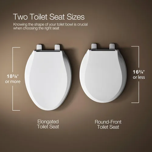 Vista 6 de KOHLER 4639-RL-0 Cachet ReadyLatch Asiento de inodoro redondo con cierre suave, color blanco