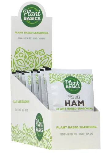 Vista 5 de Plant Basics - Condimento a base de plantas, al igual que el jamón, 2 onzas, vegano, sin gluten, kosher, sin OMG