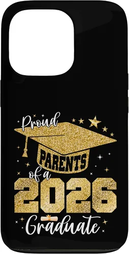 Vista 10 de Proud Parents of a Class of 2026 Graduate Senior Graduation Case for iPhone 16
