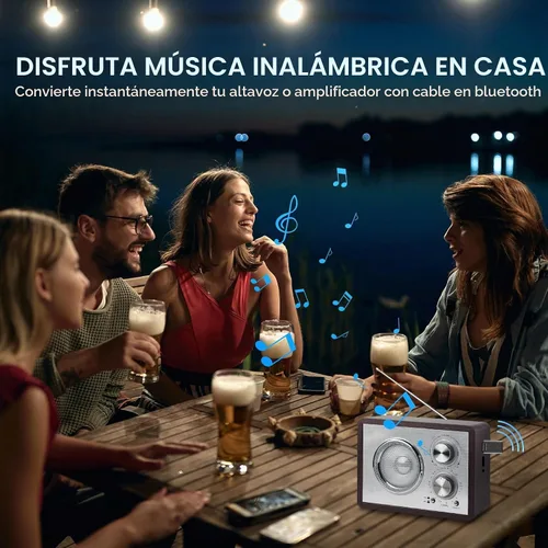 Vista 5 de Adaptador USB Bluetooth 5.4 para automóvil, receptor de música Bluetooth Plug & Play, kit de conector auxiliar de 0.138 in para automóvil, micrófono