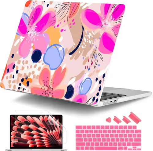 Vista 12 de DONGKE Funda compatible con M5 MacBook Air de 15 pulgadas 2026 2025-2023 A3448 A3241 A3114 A2941 M4 M3 M2 Pantalla de retina líquida Touch ID