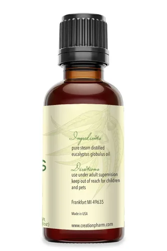 Vista 2 de Eucalipto globulus 2 oz - Aceite de Eucalipto Esencial by Creation Pharm