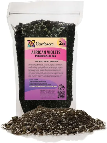 Vista 11 de Gardenera Mezcla de suelo prémium para violetas africanas y gesneriada, 1 cuarto de galón, perlita hortícola, vermiculita y musgo de turba esfagnum