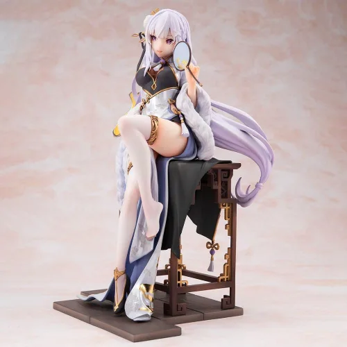 Vista 3 de LUNK Figura Emilia Figura de acción de anime Exquisita estatua de PVC, modelo coleccionable de escritorio, adornos de escritorio, regalo