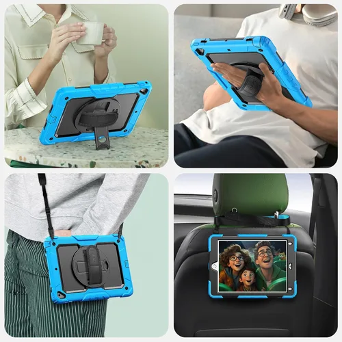 Vista 33 de SEYMAC para iPad Pro de 11 pulgadas Funda M5 2025/M4 2024, Funda Protectora Resistente a Prueba de Golpes con Protector de Pantalla, Soporte