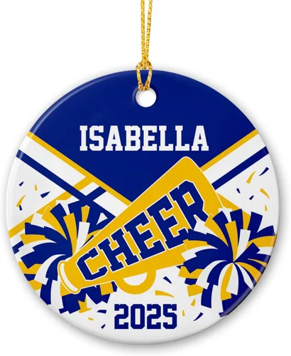 Vista 9 de Adornos personalizados de cerámica de fútbol americano, recuerdo de adorno de Navidad de jugador de fútbol americano, regalo para atletas