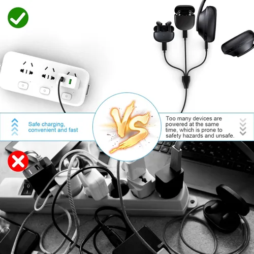 Vista 6 de Cable de carga USB C a USB C 3 en 1, cable USB C compatible con DJI Mini 3 Pro, Mavic 3, Air 2S, Avata Drone DJI FPV, controlador remoto