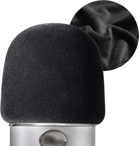 Vista 14 de YOUSHARES Parabrisas de micrófono de espuma - Funda de micrófono de gran tamaño para Blue Yeti, Yeti Pro, MXL, Audio Technica y otros micrófonos