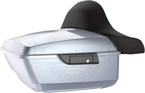 Vista 80 de Moto Onfire King Tour - Maletero con almohadilla de respaldo para Harley Touring 1997+ (Barracuda Silver)