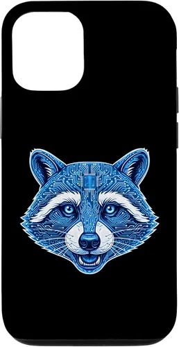 Vista 28 de Raccoon Electronic Computer Circuit CPU Art Case for iPhone 17