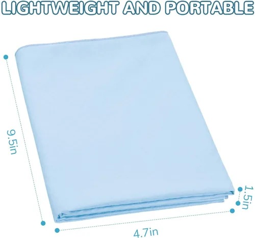 Vista 4 de Peryiter Pack de 2 toallas de yoga caliente de 72 x 24" con puntos de agarre, toallas de fibra adhesiva antideslizantes para yoga caliente, cubierta