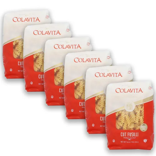 Vista 6 de Colavita Pasta Bucatini – Paquete de 6 (bolsas de 1 libra) – Auténtica pasta italiana hecha con sémola de trigo duro 100% – perfecta para salsas