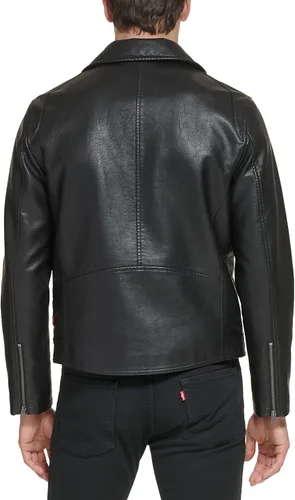 Vista 3 de Levi's Chaqueta de moto de piel sintética para hombre