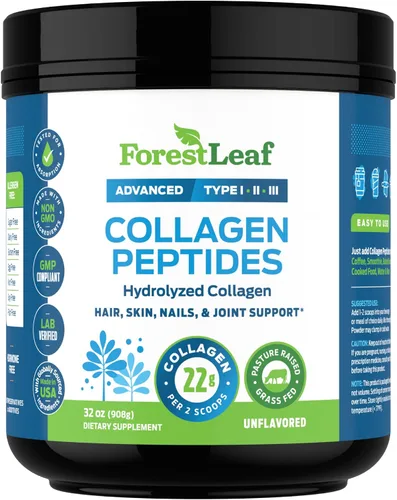 Vista 8 de Polvo de Péptidos de Colágeno Sin Sabor - Polvo de Proteína de Colágeno Hidrolizado Tipo 1, 2 y 3 - Polvo de Colágeno Keto Alimentado con Pasto