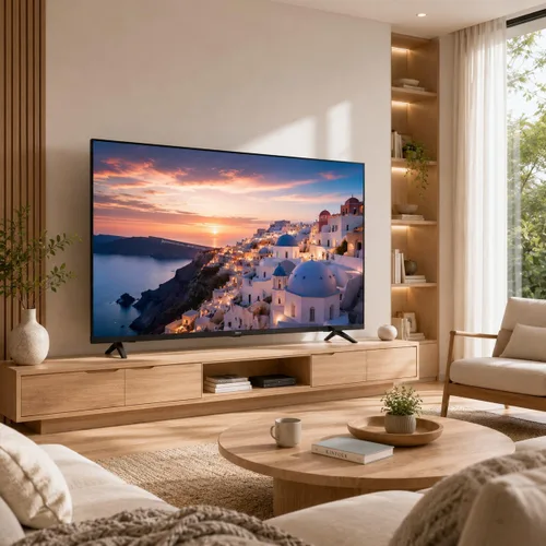Vista 4 de FPD Smart TV UHD Ultra Slim de 43 pulgadas con pantalla plana con Google, Google Cast integrado, reproducción multimedia en streaming, HDR10, Dolby