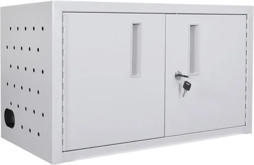 Vista 3 de LUXOR LLTMW16-G Caja de carga de pared/escritorio 16 tabletas, gris