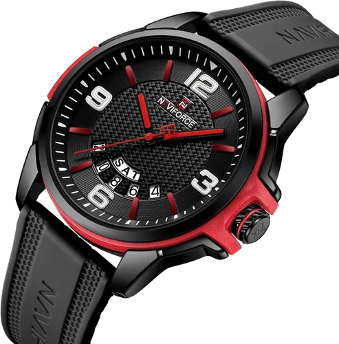 Vista 7 de NAVIFORCE Reloj impermeable para hombres, mujeres, niños y niñas, analógico, militar, deportivo, unisex, correa de silicona