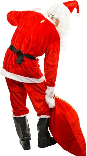 Vista 2 de flatwhite Disfraz de Papá Noel para hombre