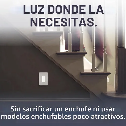 Vista 6 de Legrand Radiant 15 Amp Full 5-Level LED Luz nocturna ajustable Blanco