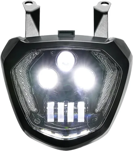 Vista 2 de MaNboc Faro delantero de motocicleta compatible con Yamaha MT07 FZ07 MT 07 LED faro DRL FZ07 2014 2015 2016 2017 compatible con MT07 110W 12V luz