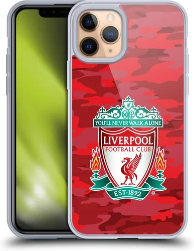 Vista 107 de Head Case Designs Funda de gel con licencia oficial del Liverpool Football Club Away Colourways Crest Camou [protección de grado militar] compatible