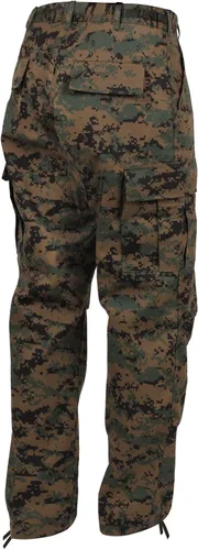 Vista 4 de Rothco Camo Tactical BDU (Uniforme de combate)- Pantalones cargo militares, M