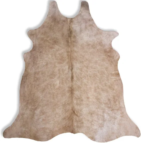 Vista 4 de rodeo Alfombra de piel de vaca mantequilla (6x8)