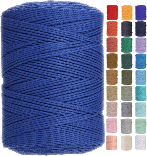 Vista 36 de Cuerda de macramé de 2 mm x 349 metros de cuerda de algodón natural para macramé, cuerda de macramé de color, cuerda de algodón suave, suministros