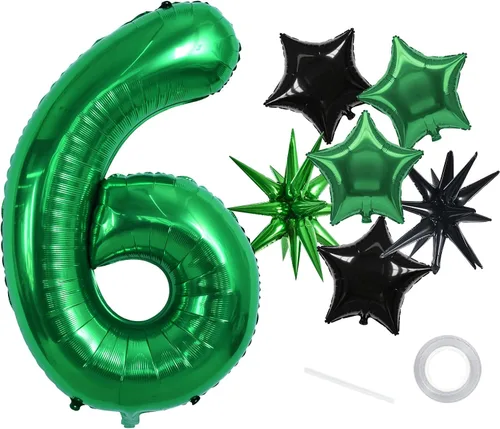 Vista 113 de Globos de números grandes, negros, de 40 pulgadas