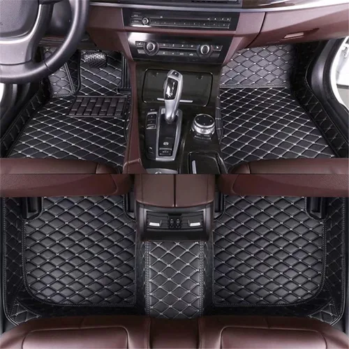 Vista 23 de Alfombrillas personalizadas Yaruicar para 99.99% de sedanes, SUV, autos deportivos, para hombres y mujeres, protección completa, almohadillas Negro