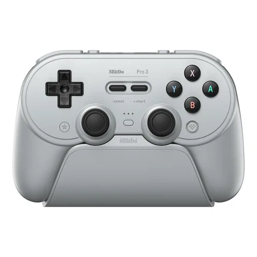 Vista 12 de 8BitDo Pro 3 Bluetooth Controller for Switch/Switch 2 – TMR Joysticks, Swappable ABXY Buttons, Pro Back Buttons, Charging Dock, Hall Effect