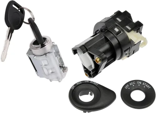 Vista 6 de Cilindro de cerradura de encendido con 2 llaves. Compatible con Chevy Malibu Impala Olds Alero Pontiac Grand Am. Reemplaza OEM 12458191 12533953