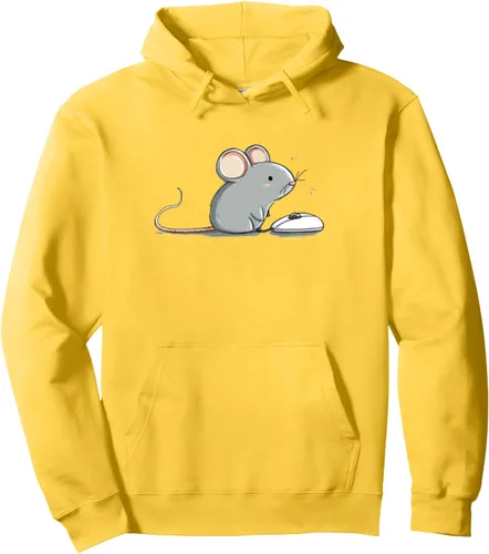 Vista 7 de Funny Pet Mouse with Gaming Mouse for PC Lovers Pullover Hoodie