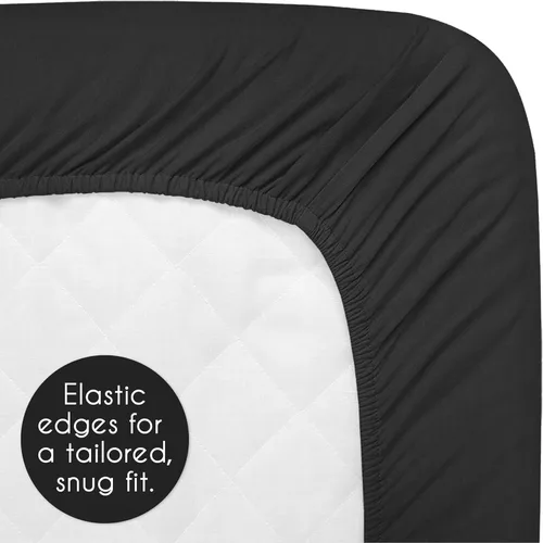 Vista 4 de Sweet Jojo Designs Mini sábana bajera para cuna de niño y niña, color blanco y negro, para cuna, portátil, paquete de cuna y juego, diseño