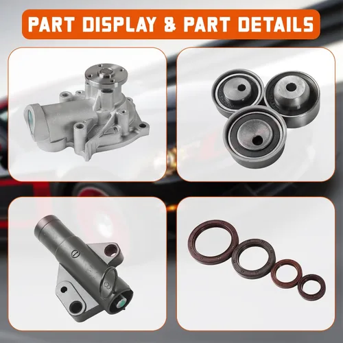 Vista 5 de Kit de correa de distribución con bomba de agua para Mitsubishi-Galant Lancer 2.4L L4 2004-2006, para 2006-2007 Eclipse 2.4L L4 piezas del mercado