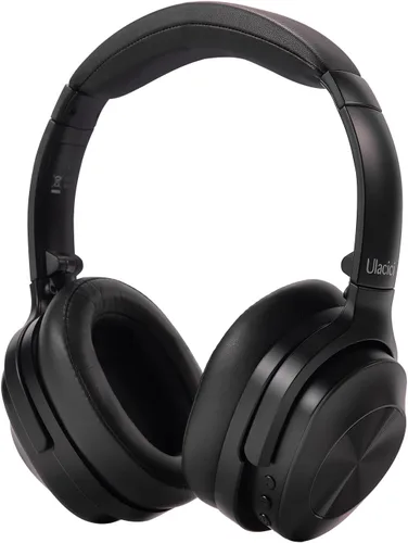 Vista 8 de Auriculares con cancelación activa de ruido, auriculares Bluetooth inalámbricos, micrófono integrado, 40 horas de reproducción, auriculares