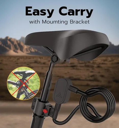 Vista 6 de Anweller Cerradura de bicicleta de huellas dactilares con llave, resistente, antirrobo, resistente a la intemperie, aplicación Bluetooth, bloqueo