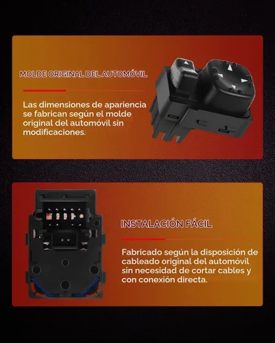 Vista 3 de Interruptor de espejo eléctrico de repuesto para 1500 2500 2000-2002 para Chevy Silverado 1500 1500HD 2500 2500HD 3500 para Suburban 1500 2500