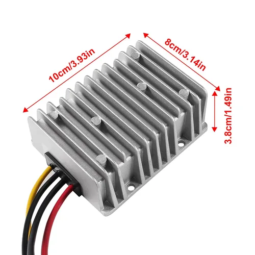 Vista 5 de DIANN Convertidor reductor de voltaje CC de 8 V/40 V a 13.8 V 10 A, regulador de voltaje automático reductor de voltaje, convertidor de potencia