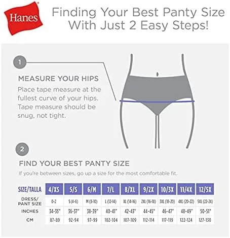 Vista 6 de Hanes Calzones Pure Bliss para mujer paquete de 10