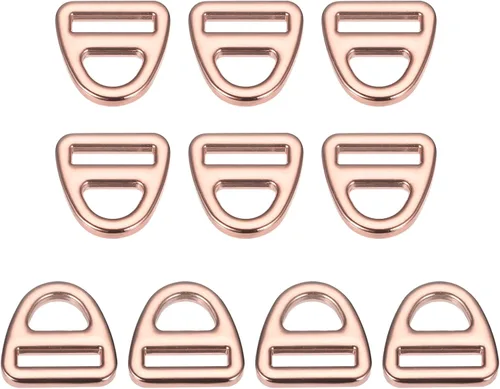 Vista 9 de uxcell Ajustador de hebilla triangular, triángulo de anillos en D, triángulo con clip giratorio de barra para correas de bolsa